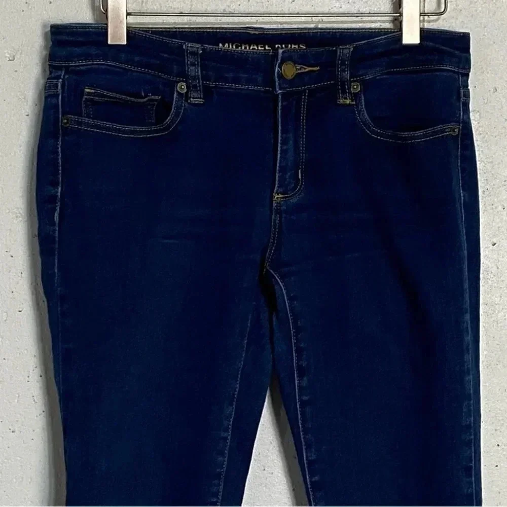 Michael Kors Skinny Jeans 2 Dark Wash Blue Slim Fit Mid Rise‎ Stretch Denim